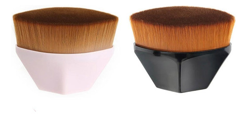 Brocha Kabuki Plana Para Maquillaje Base Corrector Polvo