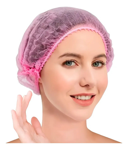 Gorro Plisado Desechable Cofia 100 Piezas Unitalla Cómodo ..