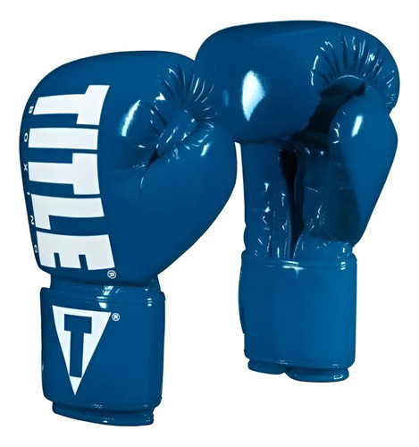 Guantes De Box Title Inferno Bl Velcro 14 Y 16 Palomares Fpx