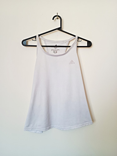 Musculosa adidas Blanca Deportiva, Talle S