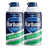 2 Pack Barbasol Espuma Para Rasurar Afeitar Aloe Vera 