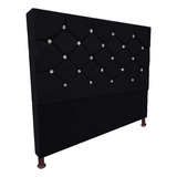 Cabeceira De Cama Box Queen Estofada Kasi Lux - Cores Cor Preto