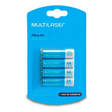 Kit Pilhas Recarregáveis Multilaser Com 4 Pilhas Aa Cb052