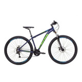 Mountain Bike Gw Zebra R29 Frenos De Disco Mecánico Cambios Shimano Color Azul/verde