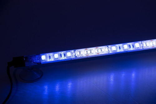 Lámpara Led Usb Bicolor Sumergible Blanco/azul Acuario 110cm