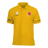 Camiseta Tipo Polo Colombia Personalizada Copa América 2021 