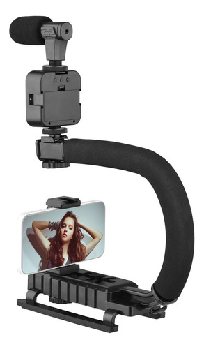 Conjunto De Lâmpadas Fotográficas Para Celular Portátil Vide