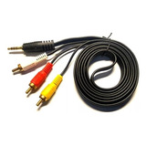 Cable Auxiliar Plug 3.5 Mm. A Rca - X 10 Unidades - 1.50 Mts