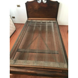 Cama Con Respaldo De Madera Y Somier En Providencia