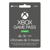 Xbox Ultimate Game Pass 3 Meses Digital - Cuentas Argentinas