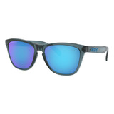 Óculos Oakley Frogskins Black Sapphire Polrzd - Preto - 55