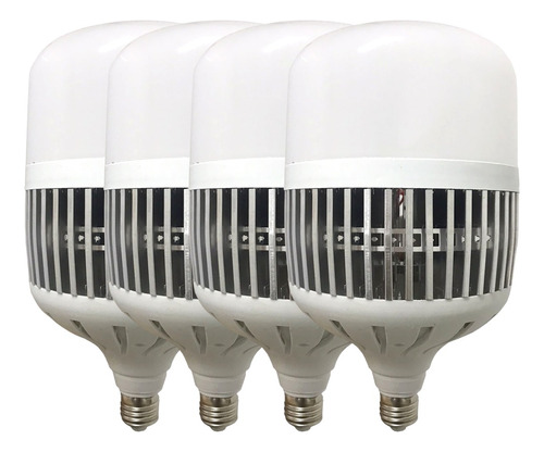 Lámpara Led Alta Potencia 100w Luz Fría E27/e40 Pack X4