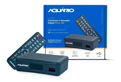 Conversor Digital Aquario Dtv 4000s Full Hd Com Gravador