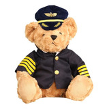 Oso De Peluche De Piloto De Peluche De Capitán De Avión S