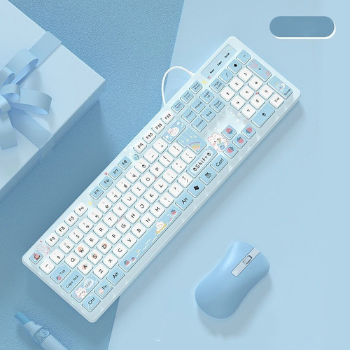 Teclado Con Cable Para Niñas, Lindo Teclado Pintado Creativo