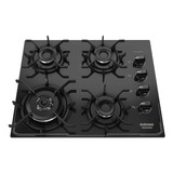 Cooktop 4 Bocas Itatiaia Itamaster Gás Tripla Preto Bivolt