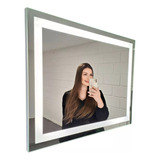 Espelho Jateado Iluminado Com Led E Touch Screen 100x80cm