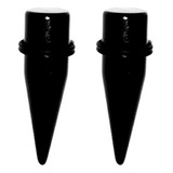Expansor Piercing 16mm Espina Acrilico 2 Plug Black Color