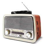 Videyas Radio Am Fm Vintage Radio Retro Radio Portátil Radio