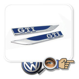 Insignia Gti Compatibl Vw Par Laterales Azules Tuningchrome