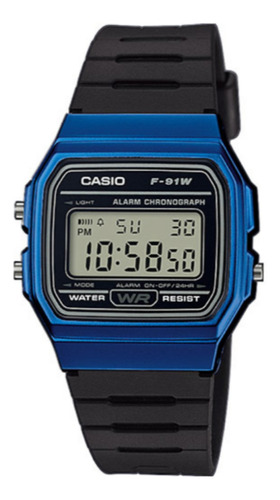 Reloj Casio F-91wm-2adf Unisex Original 100% Original Color De La Correa Negro Color Del Bisel Negro Color Del Fondo Gris