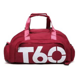 Bolsa Transversal Feminino Masculino Viagem Academia Fitness Cor Vermelho