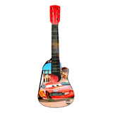 Guitarra De Lujo Cars En Madera-juguete Para Niños