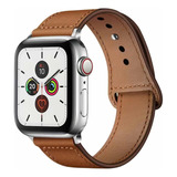 Correa Cuero Apple Watch Color Marrón Medidas 38/40/41 Mm