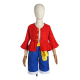 K Anime One Piece Luffy Son Goku Traje De Cosplay Para Niños