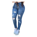 Jeans Mujer Skinny Destroyed Pantalon Colombiano Push Up