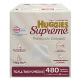 Toallitas Húmedas Huggies Supreme 480 Pzas