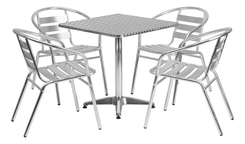 Flash Muebles Indoor-outdoor Juego De Mesa Tlh-alum-28sq-01.