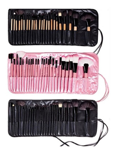 Kit Set 24 Brochas Pinceles Profesional  Make Up, Estuche