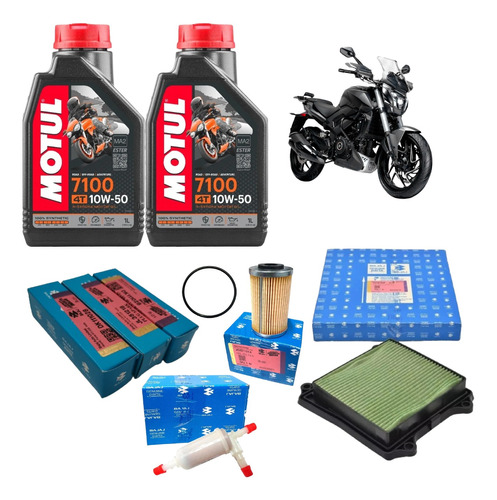 Kit De Afinacion Dominar 400 Ug Bajaj Original 7100 10w50