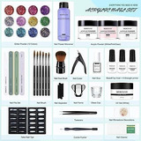 Kit Completo De Uñas Profesionales Acrilico Manicure Brillo