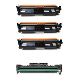 3 Toner Cf217a 17a + Cilindro Cf219a M130 M102 Compativel