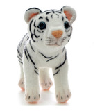 Tigre Blanco Parado De Peluche 16 X20 Cm Ploppy 390162