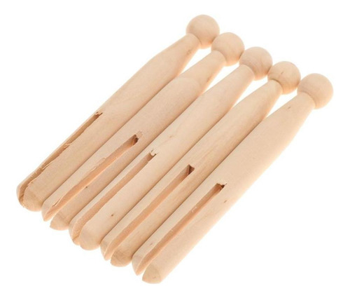 10pcs Carro De Madera Natural Pinzas For Nave Partido