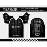 Arte Vetor Camisa Atlético Mineiro Manto Da Massa 2022