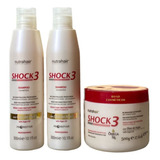 Shock3 Óleo De Argan Nutrahair Shampoo E Mascara Nutritiva