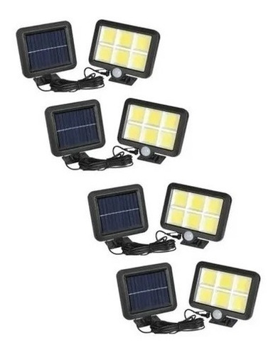 Pack X4 Foco Led Focos Exteriores Foco Led Solar 250 Watts