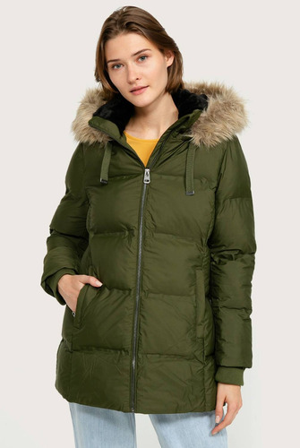 Parka De Mujer Basement F5pkb500nw Green Sas