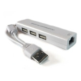 Hub Usb M + Usb Tipo C A 3 Puertos Usb + Rj45 Vapex Lta522