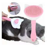 Cepillo Deslanador Para Mascotas Perro Y Gato. Color Rosa Chicle