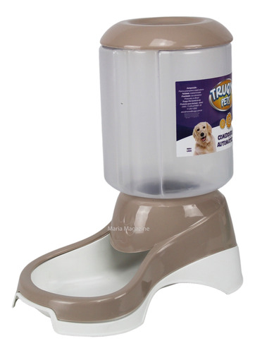 Comedouro Automático Para Cães E Gatos Comedouro 1kg Cor Nude