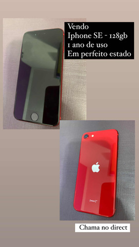 iPhone SE 128g Vermelho