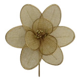 Flor Enfeite Natal Decoração Árvore Pinheiro Natural 15cm