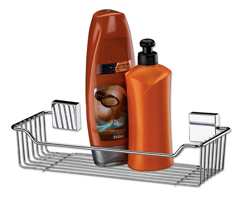 Suporte Porta Shampoo Prateleira Banheiro Parede Inox 7501 