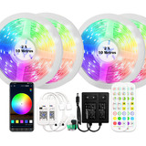 Kit 2 Wifi 20 M Luz De Led Colorida Com Controle Para Quarto