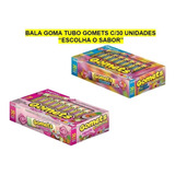 Bala Goma Tubo Gomets Iogurte Caixa C/30
